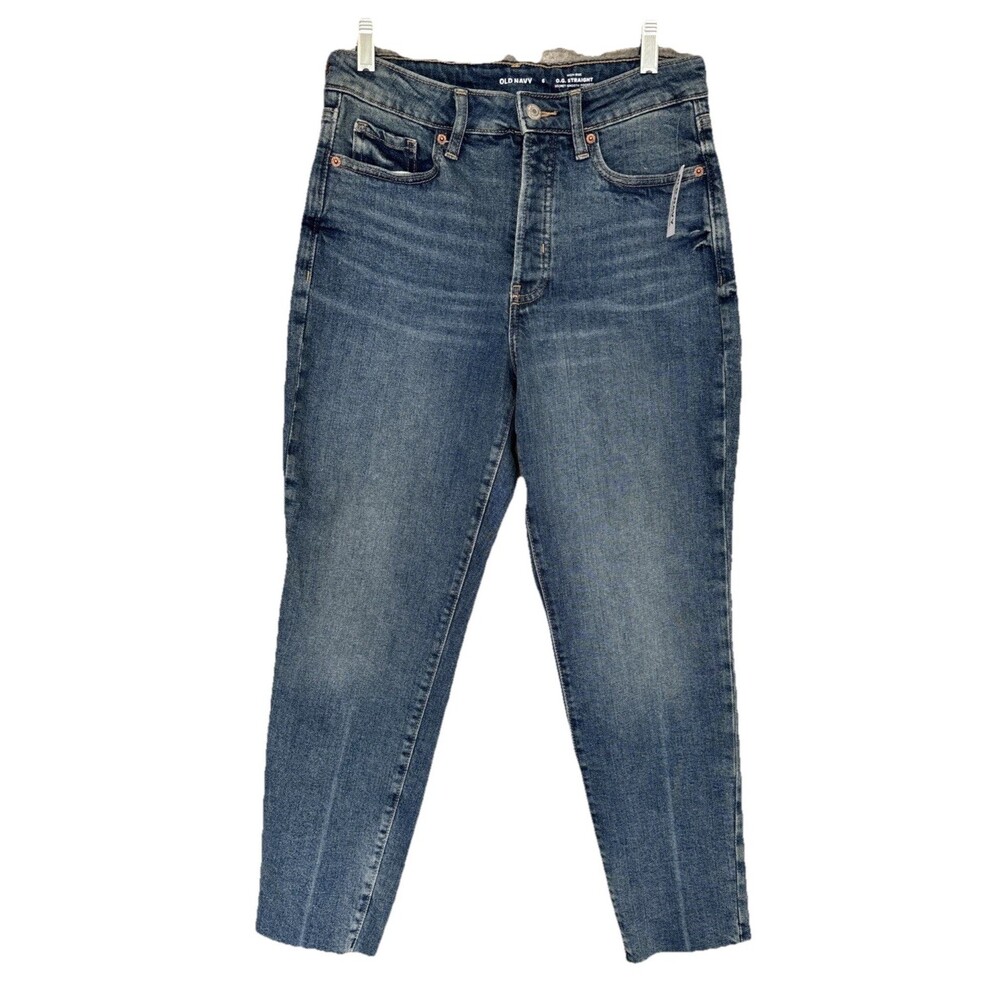 Old Navy OG Straight Jeans Dark Wash High Rise Women’s Size 6 Suki NEW NWT